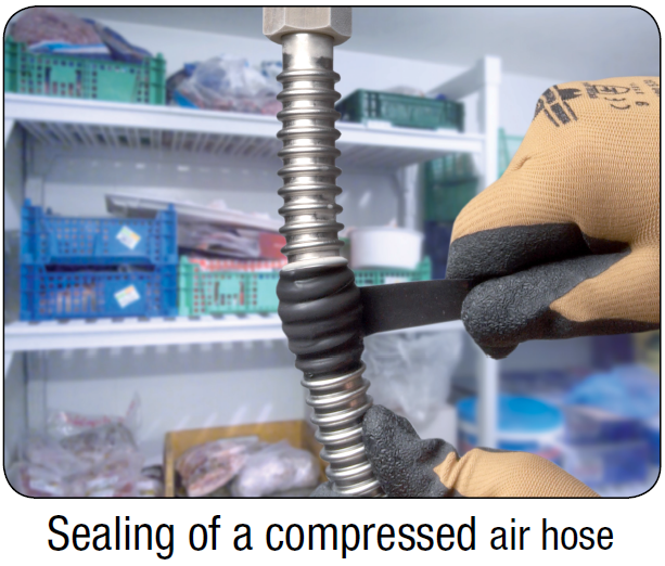 sealing of a compressed air house